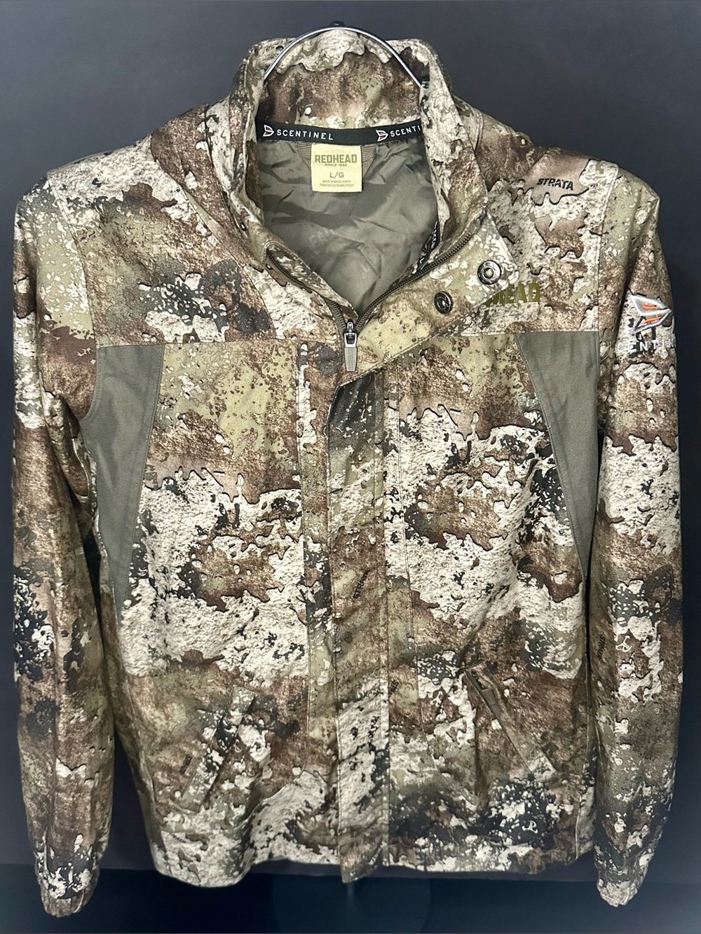 RedHead Scentinel Strata Camo Hunting Jacket **YOUTH** Large Scent Control